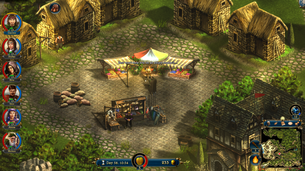 Lords of Xulima food and town